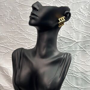 Christian Dior bamboo cage  earring vintage